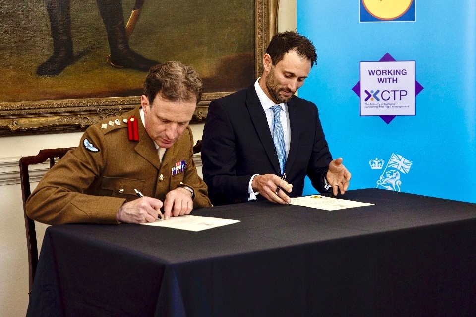 Historical signing at the Horse Guards