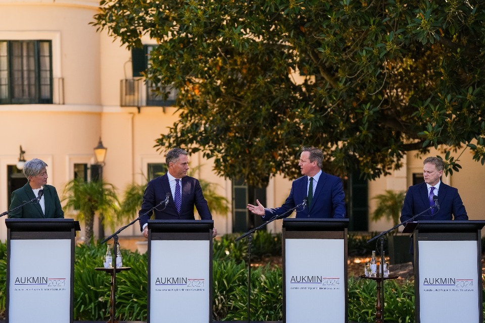 Prosperity and stability top of the agenda as Foreign and Defence Secretaries travel to Australia