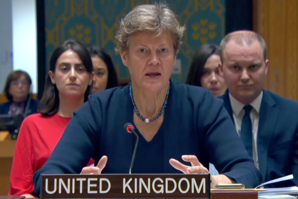 Посол Барбара Вудворд в Совете Безопасности ООН