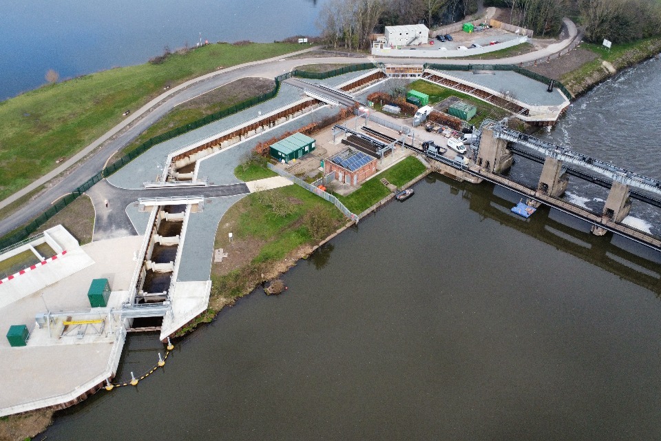 Construction of the country’s largest fish pass completed - GOV.UK