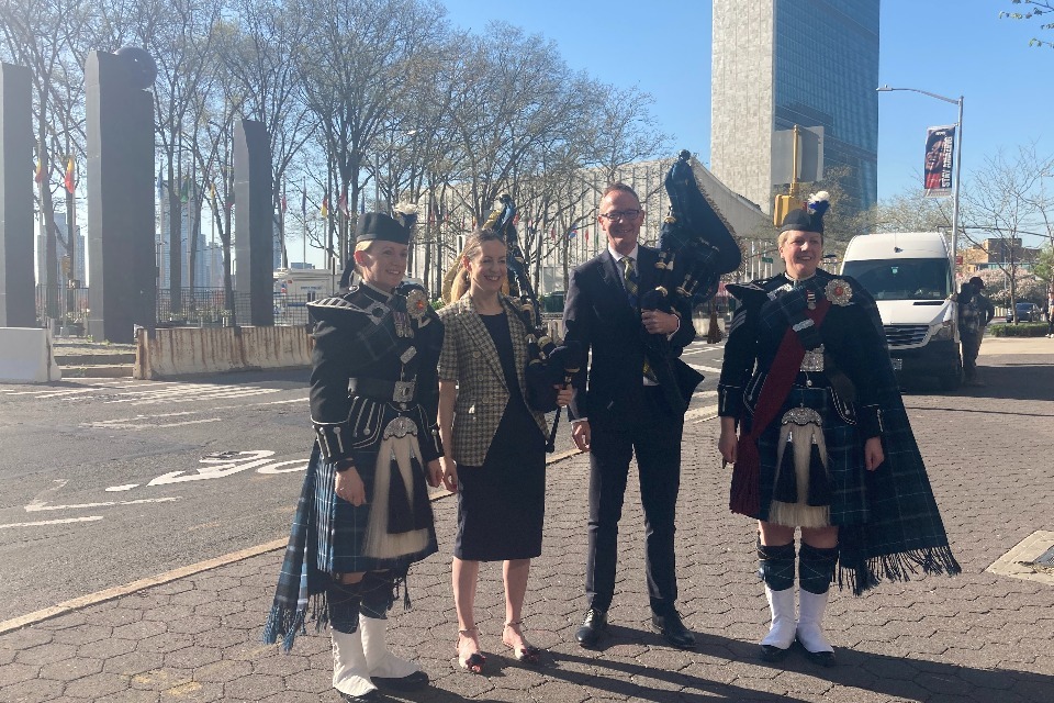 Scotland comes to New York as the city celebrates Tartan Week