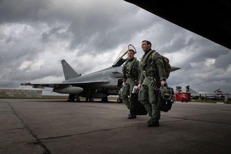 Royal Air Force pilots will be stationed in Romania for four months during the mission