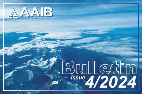 AAIB Bulletin Issue 4/2024 cover photo