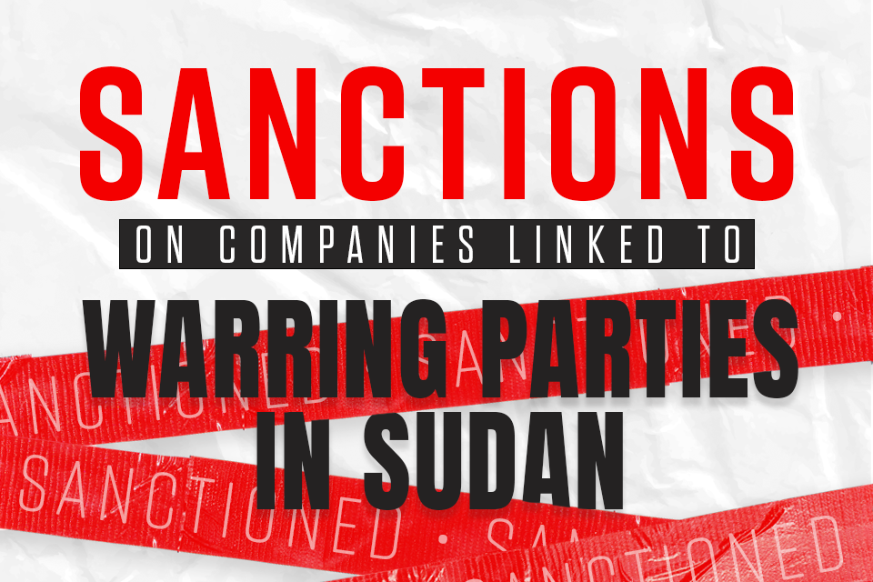 UK sanctions businesses funding Sudan war, 15 April 2024