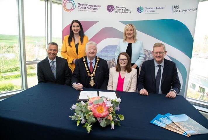 The Heads of Terms signing for the Causeway Coast and Glens Council