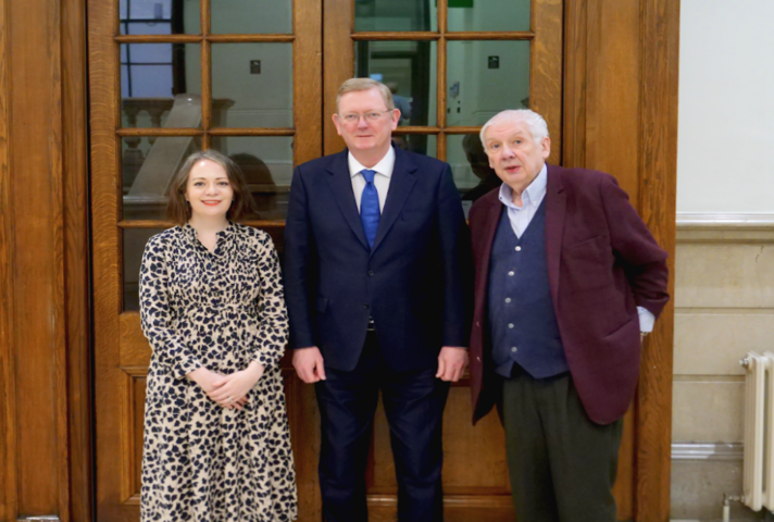 Parliamentary Under Secretary of State Lord Caine with Dr Caoimhe Nic Dháibhéid and Lord Bew