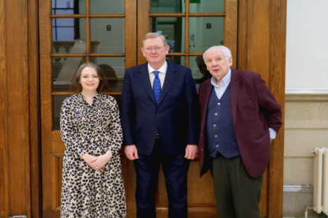 Parliamentary Under Secretary of State Lord Caine with Dr Caoimhe Nic Dháibhéid and Lord Bew