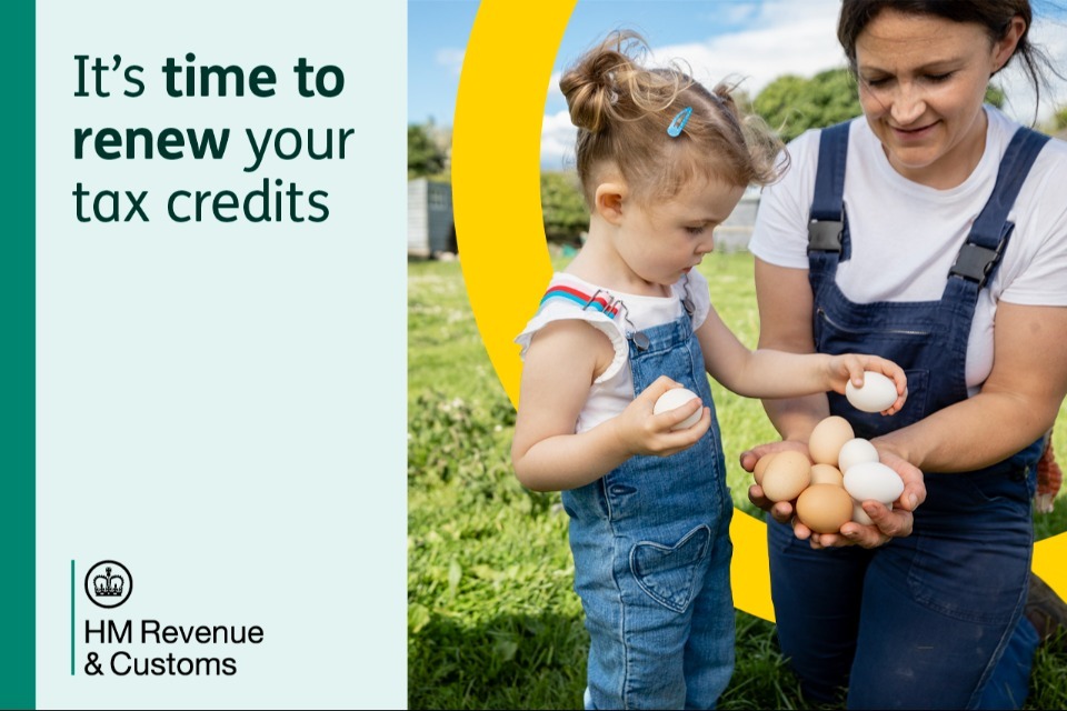Time to renew for tax credits customers