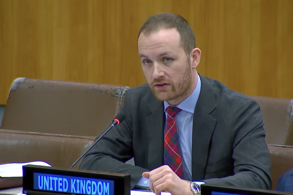 UK Spokesperson to the UN Mungo Woodifield 