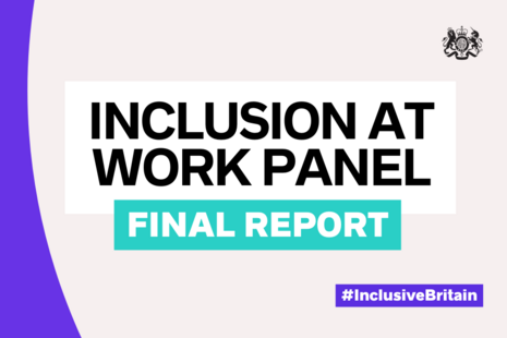 Inclusion at Work Panel report words in image