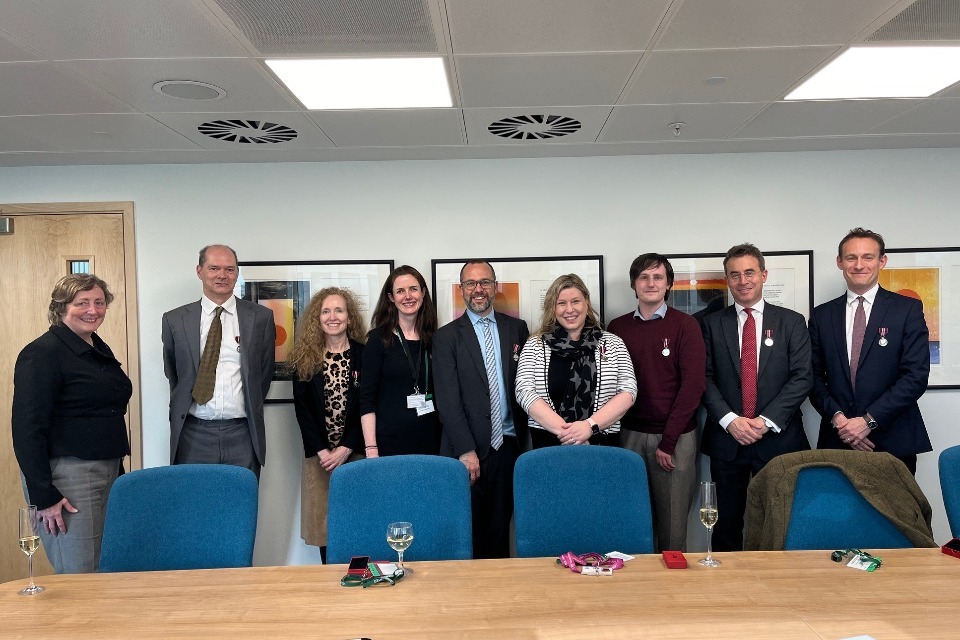 Coronation medal ceremony