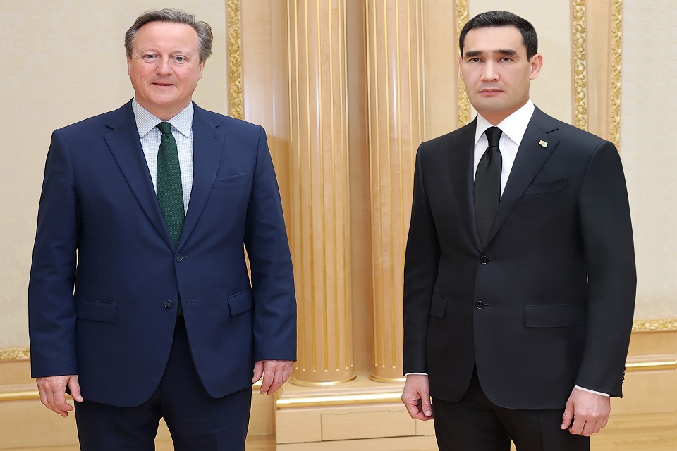 Foreign Secretary Lord Cameron visits Ashgabat