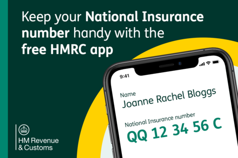 Keep your National Insurance number handy with the free HMRC app