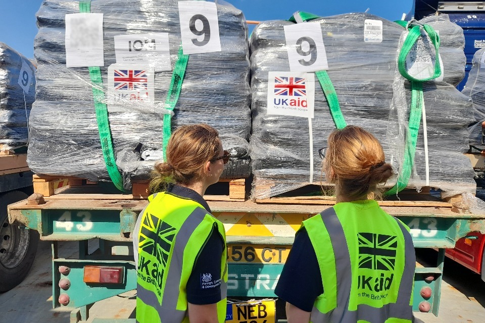 UK aid en route to temporary pier off Gaza