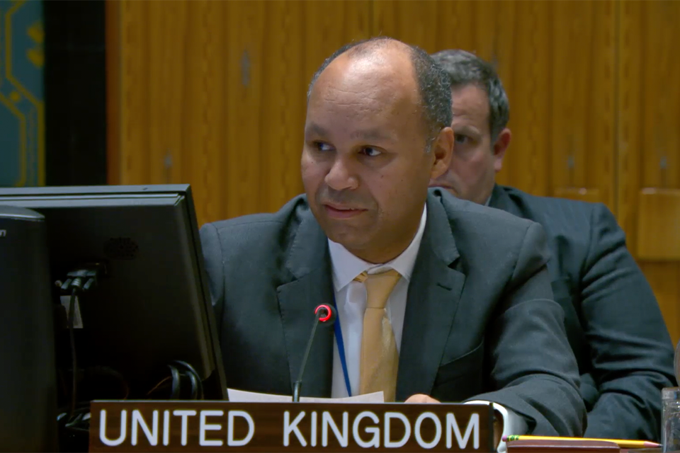 Ambassador James Kariuki at the UN Security Council 