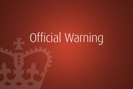 Official warning 