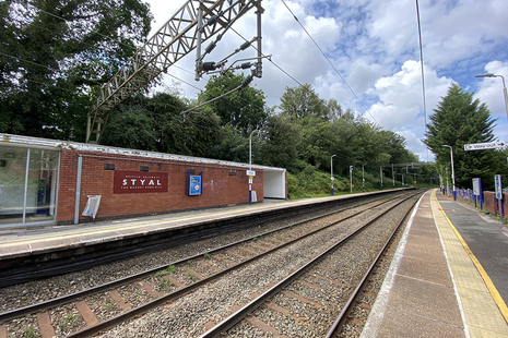 Styal station and platforms