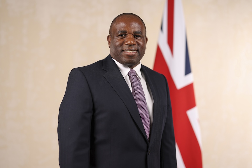 Foreign Secretary David Lammy 