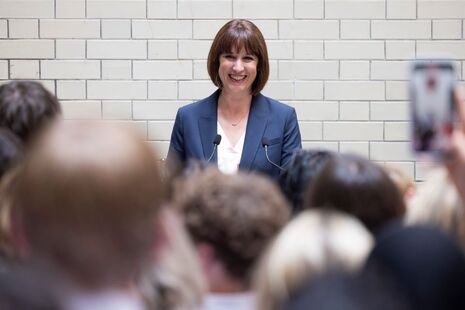 Chancellor Rachel Reeves giving a speech at HM Treasury. Picture by Kirsty O'Connor / Treasury