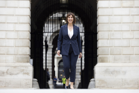 Chancellor Rachel Reeves arrives at HM Treasury. 