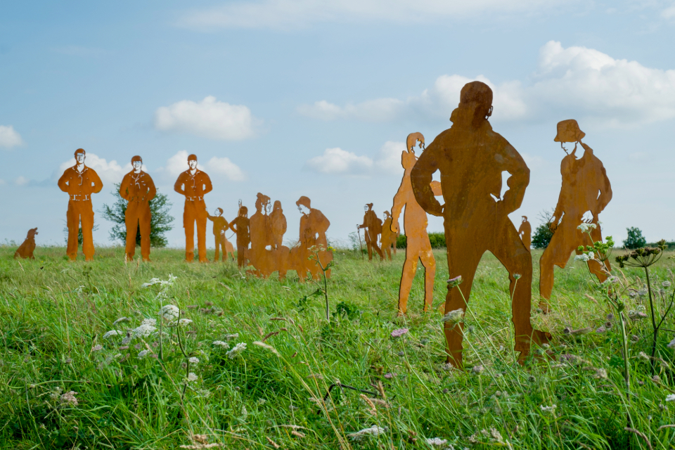 A striking new art display will warn the public about the dangers of military land