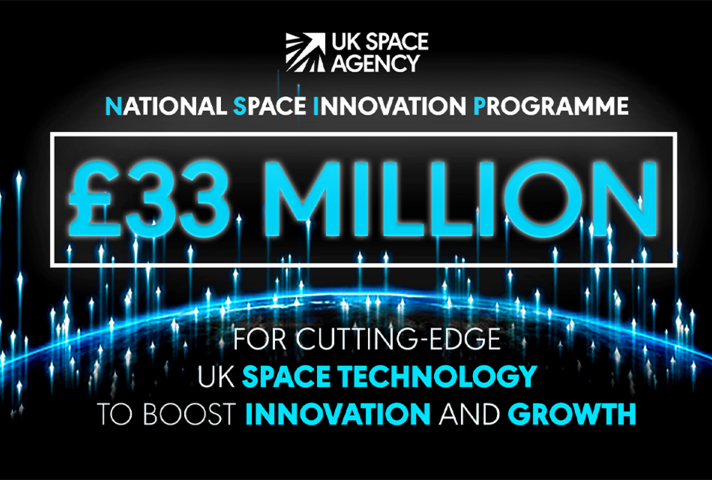 National Space Innovation Programme (NSIP). £33 million for cutting-edge UK space technology to boost innovation and growth.