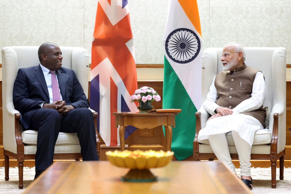 Foreign Secretary David Lammy with Prime Minister Modi