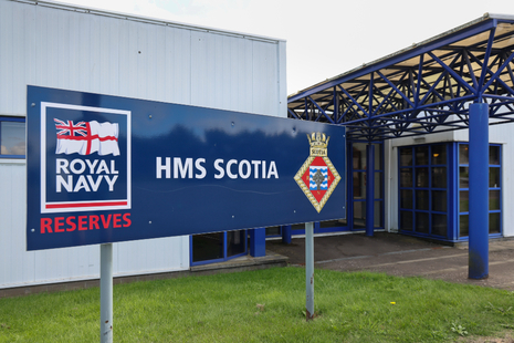 HMS Scotia, the principal Royal Naval Reserve unit for the east of Scotland, based within HMS Caledonia. MOD Crown Copyright.