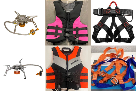 Six summer product recalls: two stoves, two life jackets and two climbing harnesses.