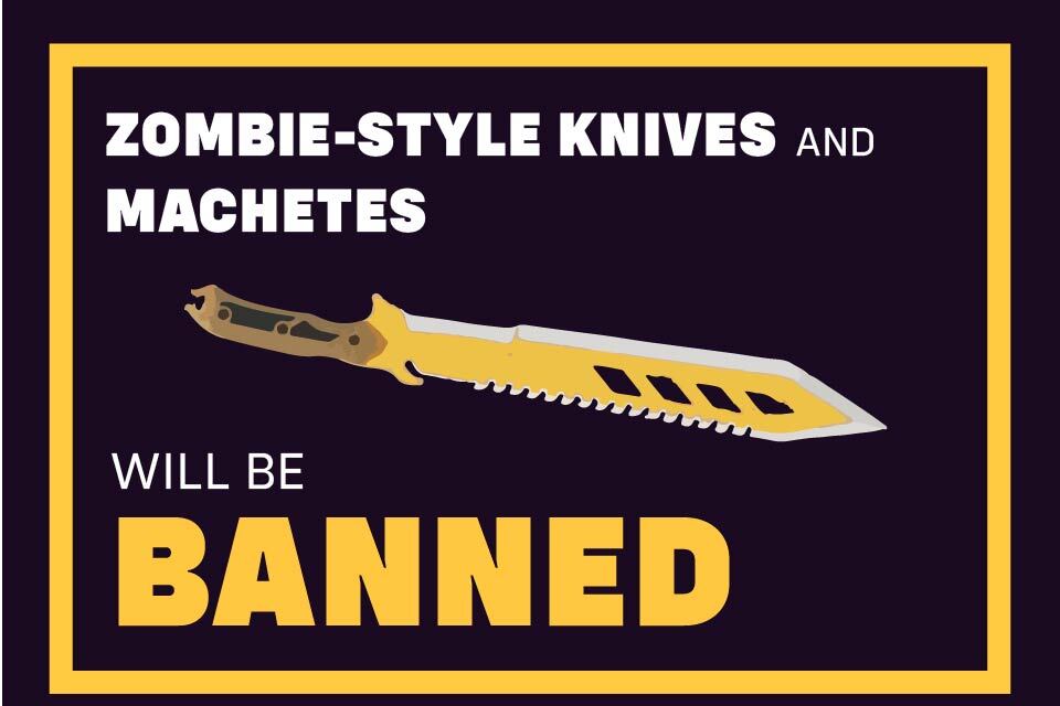 Nationwide call to surrender all zombie-style knives and machetes