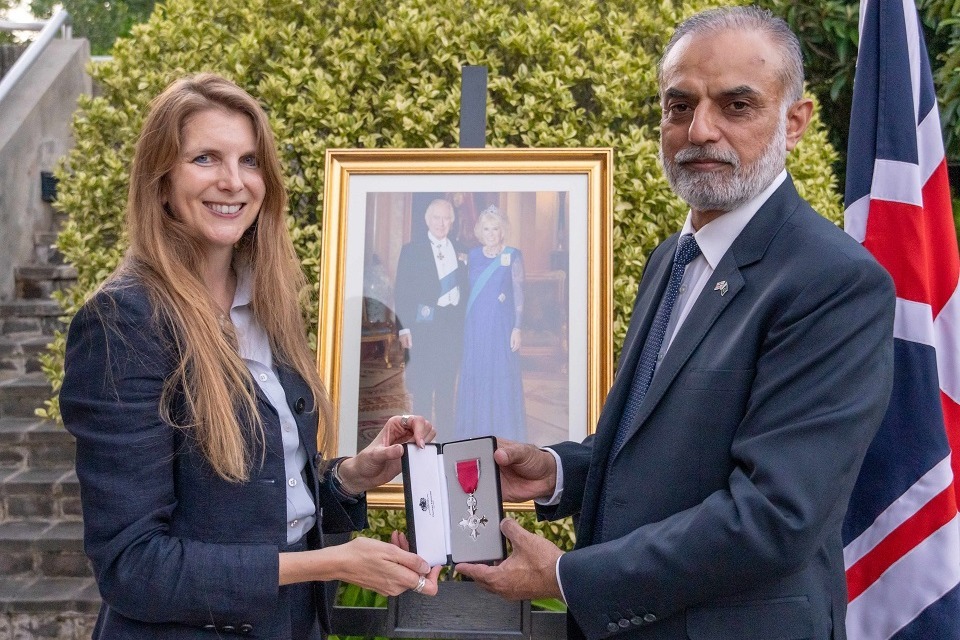 British High Commission Security Manager awarded honorary MBE