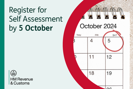 Register for Self Assessmet by 5 October