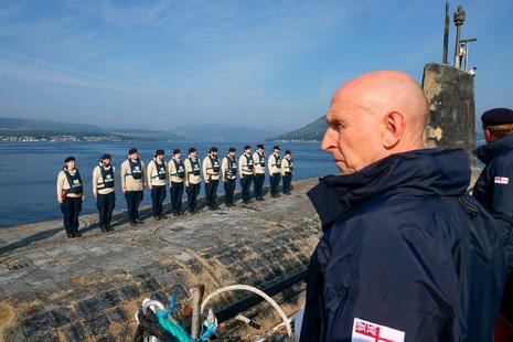 Defence Secretary backs Britain's nuclear deterrent for generations to come as he joins returning submarine patrol