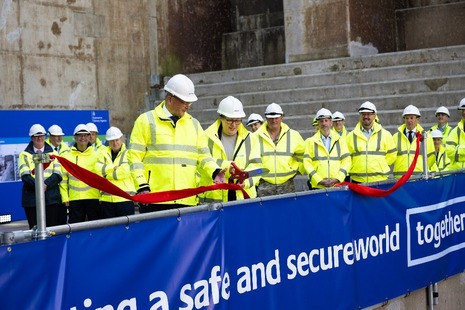 Minister for Defence Procurement and Industry Maria Eagle opening 9 Dock.