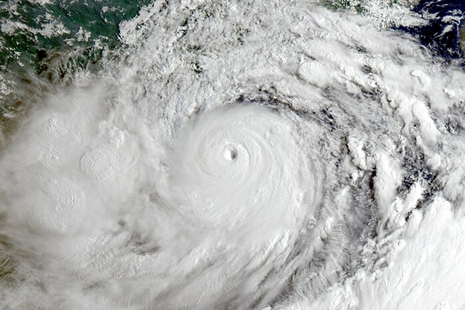 Typhoon Yagi approaching Hanan, Vietnam.