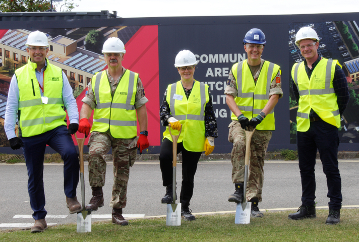 Ground-breaking for new army SLA at Trenchard Lines, Upavon. Copyright: Reds10 Ltd.