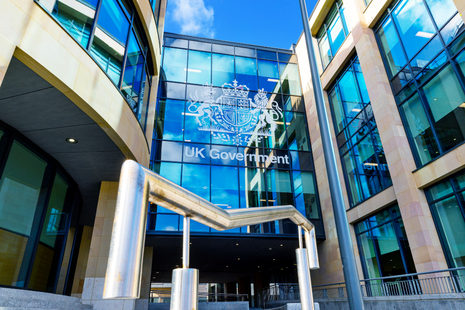 Exterior of a UK government building. 