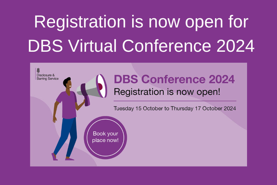 Registration is now open for DBS Virtual Conference 2024