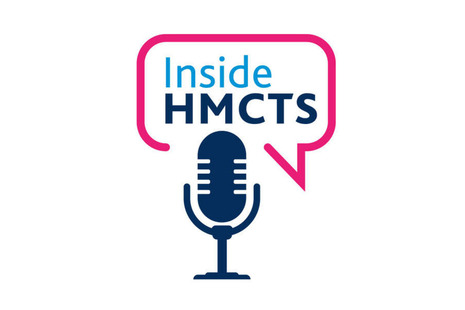 Insdide HMCTS podcast logo.