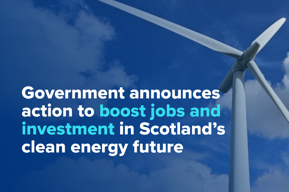 Action to boost jobs and investment for clean energy in Scotland