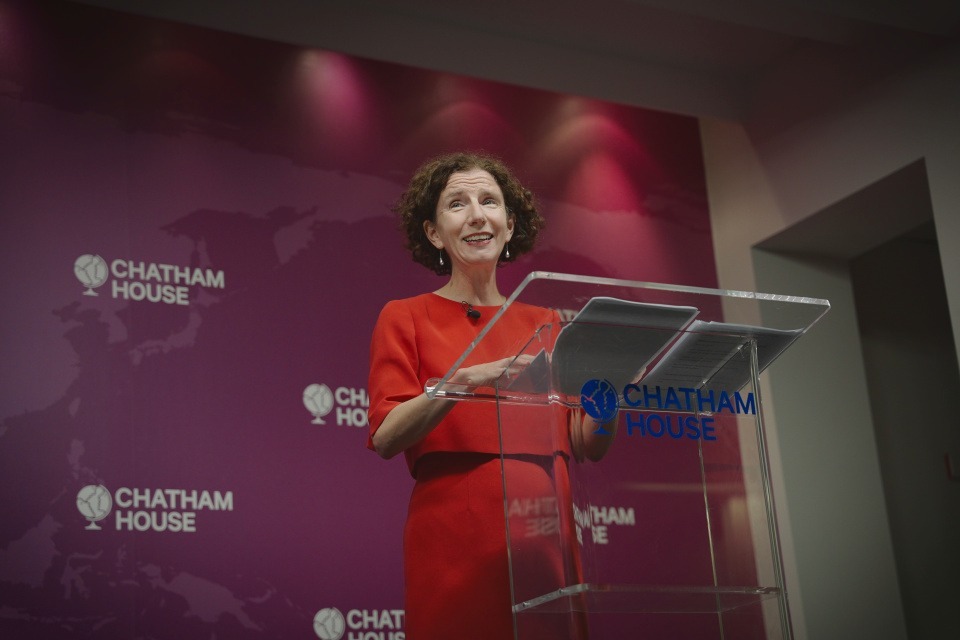 Minister Dodds speaking at Chatham House on 17th October