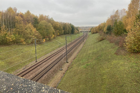 The site of the accident (courtesy of Babcock Rail).