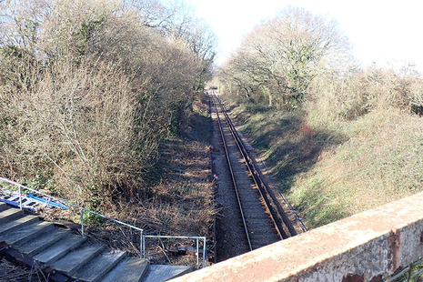 The site of the accident near to Brading.