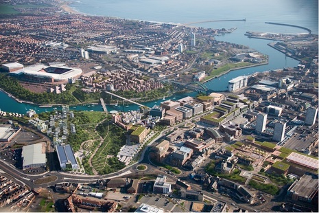 An aerial photograph of Sunderland