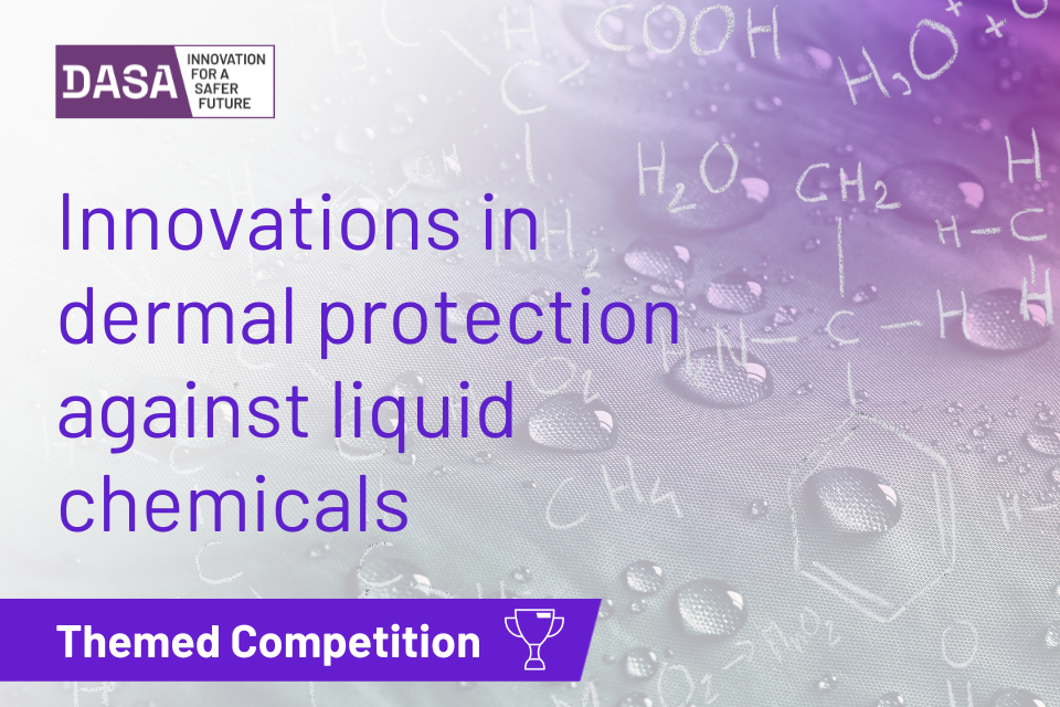 New Themed Competition: Innovations in dermal protection against liquid chemicals