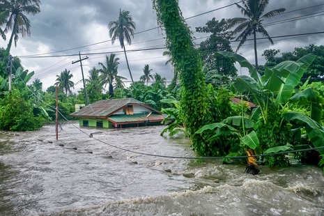 Rural home flooded in the Philippines. Credit: iStock