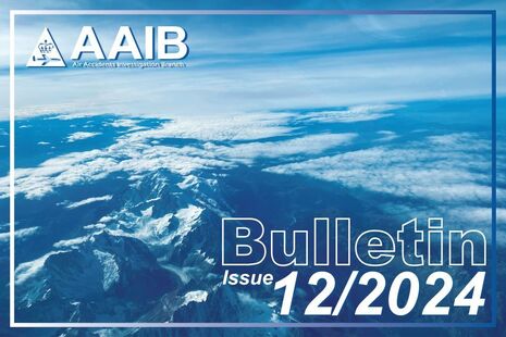 AAIB December 2024 Bulletin cover image