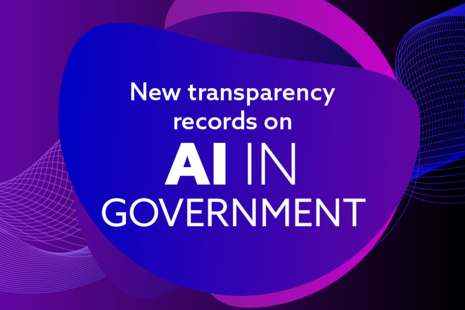 New transparency records on AI in government.