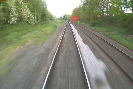 The location where the near miss occurred (courtesy of Network Rail).