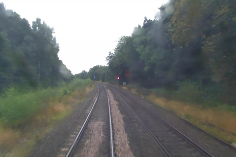 The location where the near miss occurred (courtesy of Network Rail).